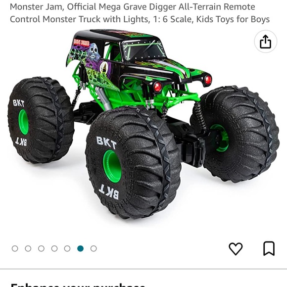 Other - OFFICIAL MEGA gravedigger all terrain RC monster truck with lights BRAN NEW!!!